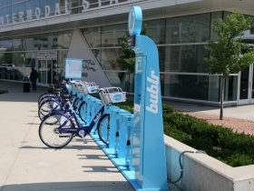 Bublr Bikes at the Milwaukee Intermodal Station