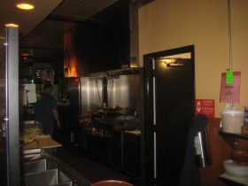 Kitchen inside the Valley Inn