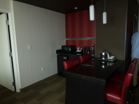 Hotel room.