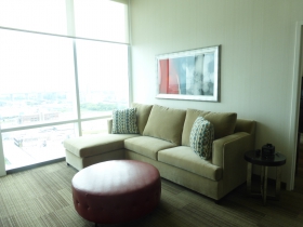 Hotel room.