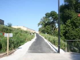 This segment of the Hank Aaron State Trail had been gravel until recently.