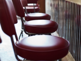 Comfy Bar Stools at the Twisted Fisherman