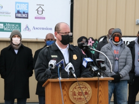 Acting Fire Chief Aaron Lipski