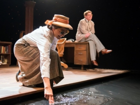 Carrie Hitchcock as Elizabeth Bishop and Norman Moses as Robert Lowell