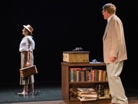 Carrie Hitchcock as Elizabeth Bishop and Norman Moses as Robert Lowell