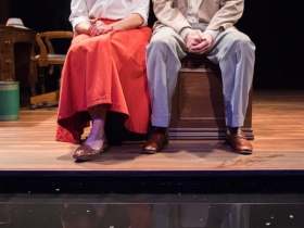 Carrie Hitchcock as Elizabeth Bishop and Norman Moses as Robert Lowell