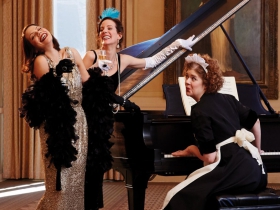 L-R: Beth Mulkerron, Kay Allmand and Molly Rhode. Photo by John Nienhuis.