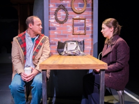 L-R: Tom Klubertanz as Terry McShane, Eva Nimmer as Kelly O’Rourke