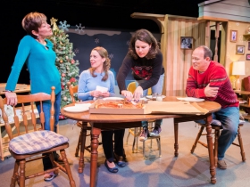 L-R: Mary MacDonald Kerr as Denise McShane, Eva Nimmer as Kelly O’Rourke, Sara Zientek as Abby McShane, Tom Klubertanz as Terry McShane