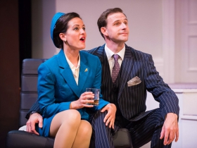 L-R: Amber Smith as Gabriella, Brian J. Gill as Bernard