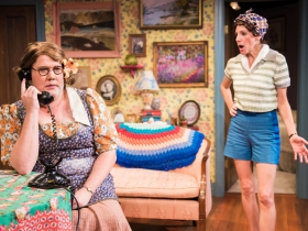 L-R: Kelly Doherty as Bodey, Kay Allmand as Dorothea