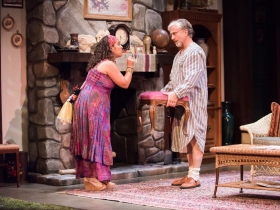 L-R: Rána Roman as Cassandra, C. Michael Wright as Vanya