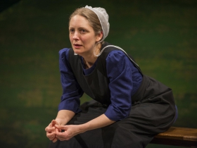 Deborah Staples in Milwaukee Repertory Theater’s 2014/15 Stiemke Studio production of The Amish Project.