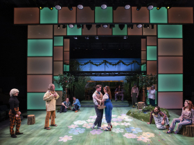 Milwaukee Repertory Theater presents As You Like It in the Quadracci Powerhouse February 15 – March 20, 2022. Pictured: The cast of As You Like It
