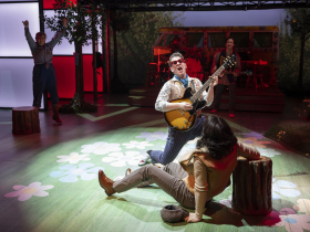 Milwaukee Repertory Theater presents As You Like It in the Quadracci Powerhouse February 15 – March 20, 2022. Pictured L-R: Sophie Murk and Adam Wesley Brown