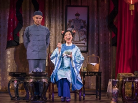 Milwaukee Repertory Theater presents The Chinese Lady  in the Stiemke Studio from February 13 – March 24, 2019 featuring Jon Norman Schneider as Atung and Lisa Helmi Johanson as Afong Moy