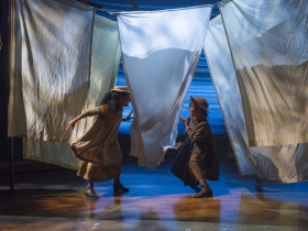 Zuri McGowan and Chantae Miller in Milwaukee Repertory Theater’s 2014/15 Quadracci Powerhouse production of The Color Purple.