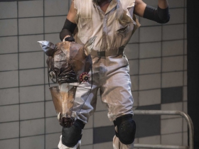 Milwaukee Repertory Theater presents Animal Farm in the Quadracci Powerhouse from January 9 through February 11, 2018. Left to Right: Melvin Abston.