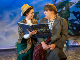 Milwaukee Repertory Theater presents The Fisherman’s Daughters in the Stackner Cabaret January 9 – March 1, 2026. Pictured L to R: Eva Nimmer and Kelly Doherty