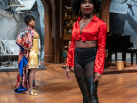 Milwaukee Repertory Theater presents Nina Simone: Four Women in the Quadracci Powerhouse, April 16 – May 12, 2024. Pictured: Brittney Mack, Alexis J Roston