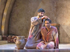Milwaukee Repertory Theater presents Guards at the Taj  in the Stiemke Studio September 26 – November 4, 2018. Left to Right: Yousof Sultani and Owa’Aìs Azeem