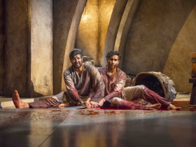 Milwaukee Repertory Theater presents Guards at the Taj  in the Stiemke Studio September 26 – November 4, 2018. Left to Right: Yousof Sultani and Owa’Aìs Azeem