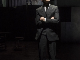 Milwaukee Repertory Theater presents Junk in the Quadracci Powerhouse from January 15 – February 17, 2019 featuring Michael Milligan (background) and Jonathan Wainwright.