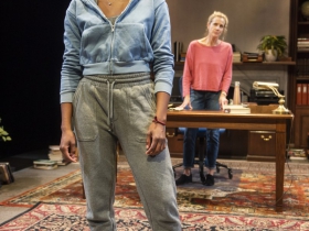 Milwaukee Repertory Theater presents The Niceties in the Stiemke Studio September 25 – November 3, 2019. Left to right: Kimber Sprawl and Kate Levy