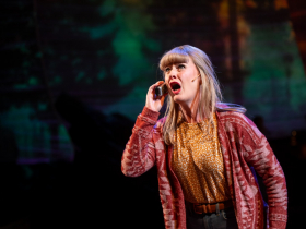 Milwaukee Repertory Theater presents Come From Away in the Ellen & Joe Checota Powerhouse November 4 – December 14, 2025. Pictured Megan Loomis