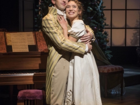 Milwaukee Repertory Theater presents Miss Bennet: Christmas at Pemberley in the Quadracci Powerhouse from November 13 – December 16, 2018.  Featuring Jordan Brodess and Rebecca Hurd.