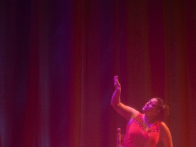 Milwaukee Repertory Theater presents Espejos: Clean in the Stiemke Studio, April 8 – May 11, 2025. Pictured: Regina Carregha as Adriana