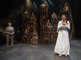 Milwaukee Repertory Theater presents Our Town in the Quadracci Powerhouse from April 10 – May 13, 2018 featuring Laura Gordon, Cher Desiree Alvarez and company