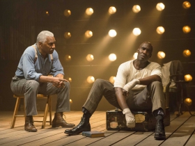 Milwaukee Repertory Theater presents The Royale in the Stiemke Studio from September 30 to November 6, 2016 featuring Left to right, Cedric Turner and David St. Louis