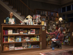 Sophia Skiles (Linda) and Mark Junek (Daniel) in Milwaukee Repertory Theater’s 2014/15 Stiemke Studio production of after all the terrible things I do. Photo by Michael Brosilow.