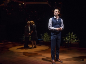 Milwaukee Repertory Theater presents Things I Know To Be True in the Quadracci Powerhouse from March 5– 31, 2019 featuring Zach Fifer (foreground) with Bill Geisslinger and Jordan Baker.