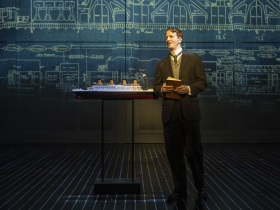 Milwaukee Repertory Theater presents Titanic The Musical in the Quadracci Powerhouse April 6 – May 14, 2022. Pictured: Jeremy Landon Hays