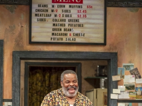 Memphis (Raymond Anthony Thomas) in Milwaukee Repertory Theater’s production of August Wilson’s Two Trains Running April 16 – May 12, 2019