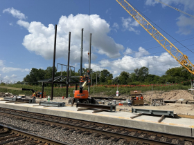 Milwaukee Airport Rail Station Construction