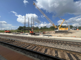 Milwaukee Airport Rail Station Construction