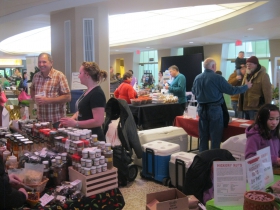 Shopping the market.