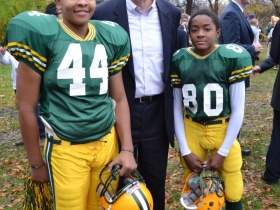 Soon to be Packer starters, Kejuwan and Earl, meet Mayor Barrett