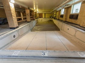 Concrete Pour into Caroline Hall Pool
