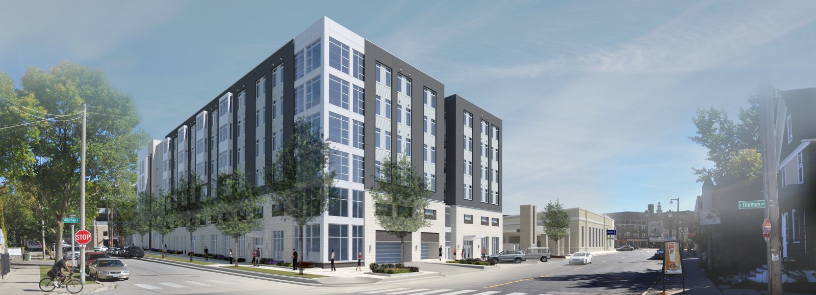Phase 1 and 2 NW corner view