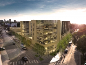 Aerial rendering of Greenwich Park Apartments