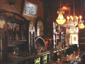 Back bar view from parlour at Hotel Foster.