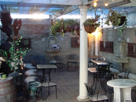 Back of the patio.