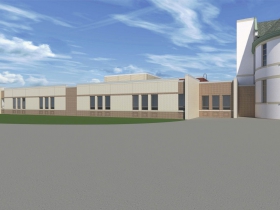 Rendering of the Maryland Avenue Montessori School addition