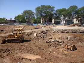 The Standard at East Library under construction.
