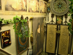 Exit decor.