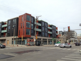 The intersection of N. Oakland and E. North avenues
